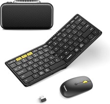 Foldable Keyboard  Mouse   Portable, Full-Size, Multi-Device Combo - NIB