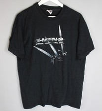 MEN  S X MEN 2 2003 VINTAGE T SHIRT 00S MOVIE PROMO TEE SIZE L