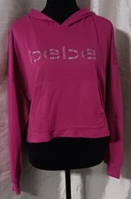 Bebe Sport Festival Fuschia Nail head Hoodie - Women's Size Large
