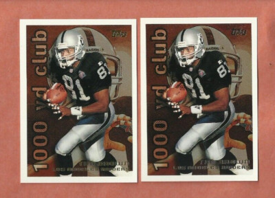 1995 TOPPS TIM BROWN 1000 YARD CLUB CARD #8 LOT LOS ANGELES RAIDERS