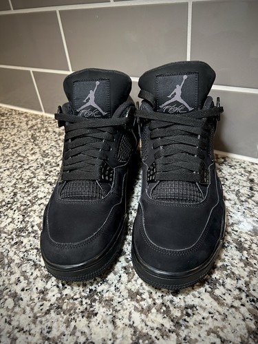 Scarpe uomo Jordan 4 gatto nero taglia 9,5 CU1110-010 Mid retrò NBA MVP scatola originale - Foto 2 di 16