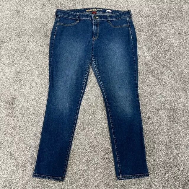 Arizona Jeans Womens 19 Mid Rise Skinny Stretch Denim Outdoor