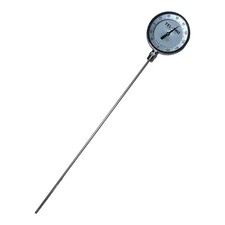 Dial Thermometer BC550R-2453, 40° to 160°F, 1/2 in NPT, 24 in Stem Lg, 5 in Dial