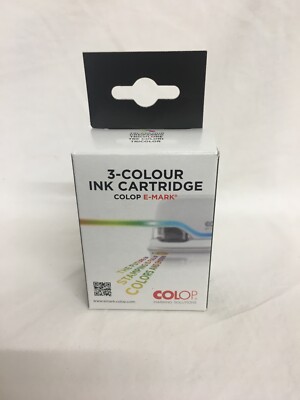 Colop E-Mark Tri-Colour Tintenpatrone. Neu. Versiegelt in OVP.
