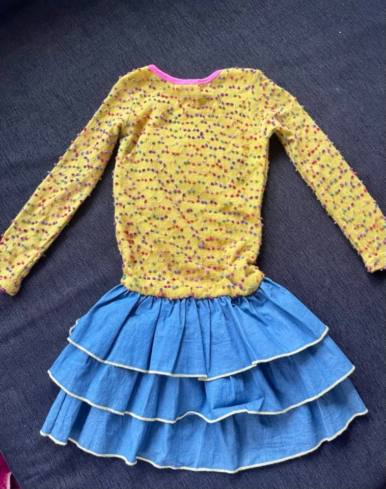 G071 VESTIDO CAPA NIÑA MASA TALLA 7 Foto 3 de 3