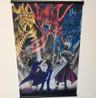 Yu-Gi-Oh! Malik & Yugi & Kaiba Seto original A2 Tapestry movic japan anime
