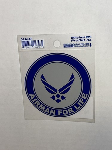 U.S. AIR FORCE / AIRMAN FOR LIFE DECAL - MITCHELL PROFFITT OUTSIDE DECAL - Picture 4 of 18