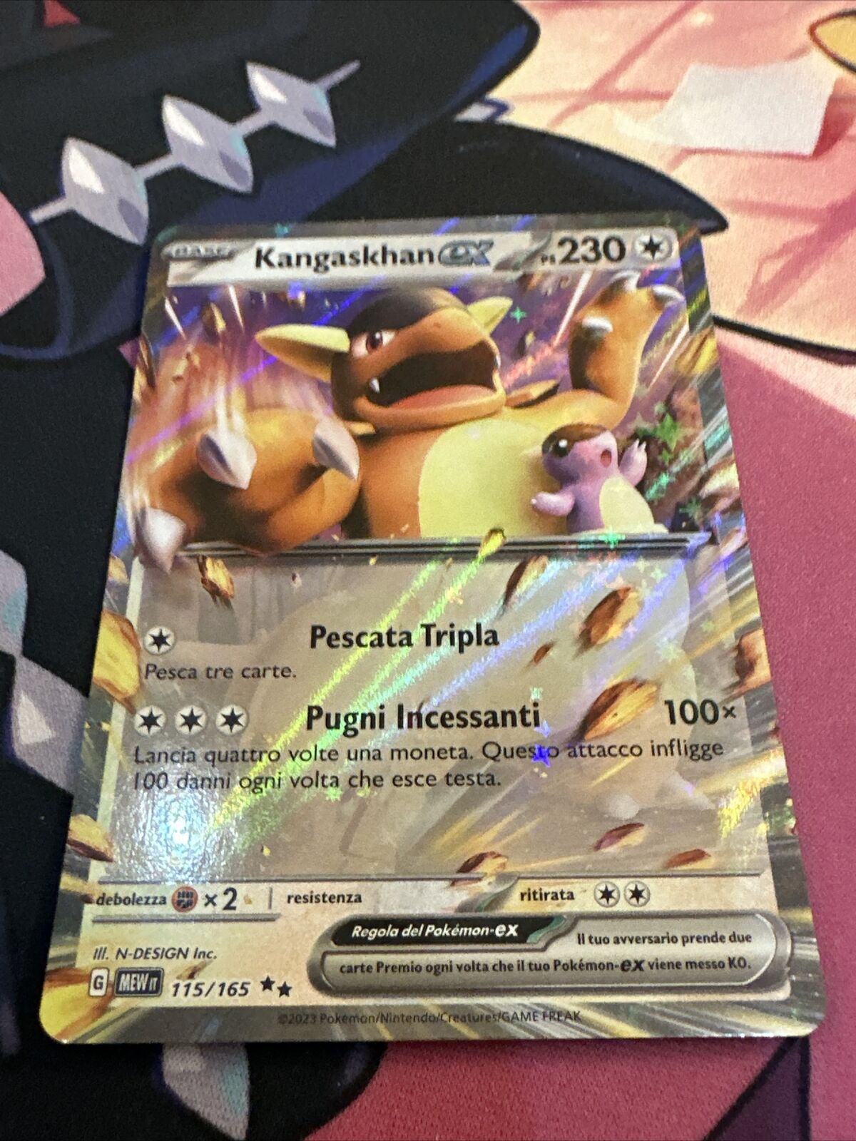 Carta Pokemon Kangaskhan ex (115/165) MEW