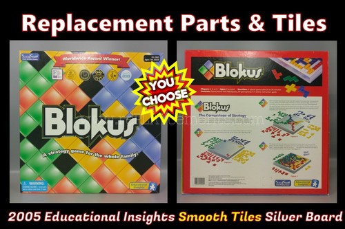 2005 Educational Insights BLOKUS Replacement Pieces Parts & Tiles ~ YOU CHOOSE