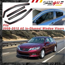 For Honda Accord 2008-2012 In-Channel Window Vent Visor Sun Guard Rain Deflector
