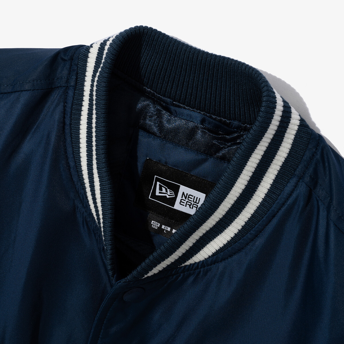 スタジャン New Era MLB LA Dodgers Shoulder Point Stadium Jacket Navy Men's Los Angeles Dodgers OVO x New Era Royal Full-Snap