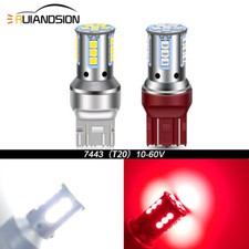 T20 W21/5W Geführtes Tagfahrlicht Weiß 7443 Bremse Rücklicht Glühbirne Rot 12V