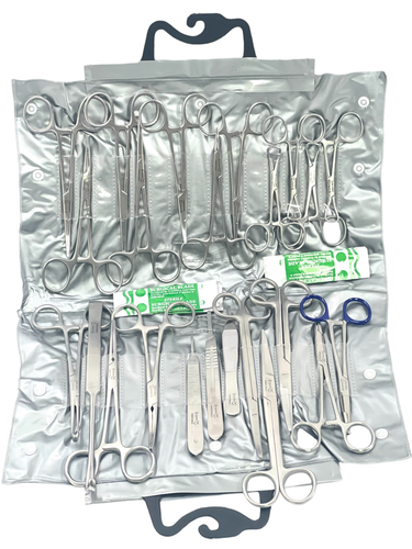 PREMIUM TEDESCO 82 PZ KIT STRUMENTI CHIRURGICI DENTALI CHIRURGICI CHIRURGIA GENERALE - Foto 7 di 8