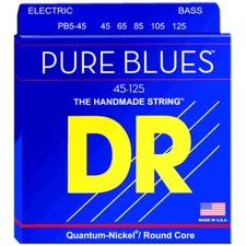 DR Strings PB5-45 PURE BLUES™ Quantum Nickel™ 5-String Bass Medium 45-125