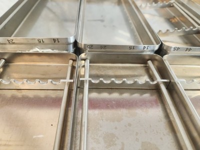 9x Edelstahl Steri Box Instrumentenbox OP Dental Sterilisationsbox Set