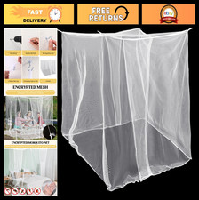 Mosquito Net for Bed - Rectangular Canopy Netting for Camping  Home, 2 Openings