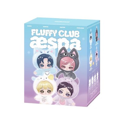 POP MART aespa Fluffy Club Series Vinyl Plush Doll Pendant Card