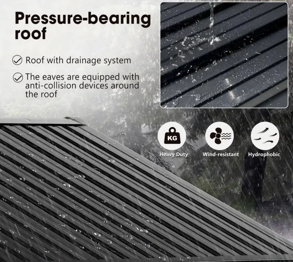 Cobertizo de almacenamiento exterior 8x6 Foto 3 de 4