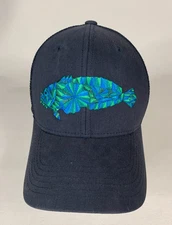 Toadfish Snapback Mesh Cap Black Trucker Hat Embroidered The Toad Blue Green