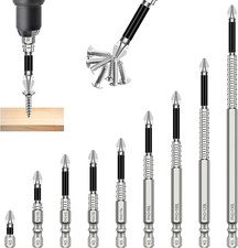 9 Stück Hochmagnetisches Schraubendreher Drill Bit Set, 25/50/65/70/75/90/100/12