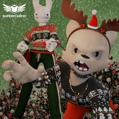 SuperPlastic: Holidaze Collection 12+ Xmas Janky Guggi NutCracker & Hooligoonz