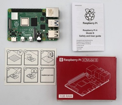 RASPBERRY PI 4 MODEL B Single-Board Computer, 1.5GHz, BCM2711, 1GB RAM, WiFi NEW