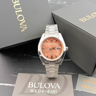Bulova 96B470 Men's Surveyor Automatic Brown Dial Stainless Steel Watch 39mm