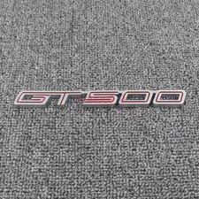 Side Fender Emblem Nameplate Badge for Ford Mustang Shelby GT500 Silver Red