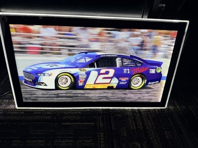 Brad Keselowski Miller lite LED Motion lightup sign RARE