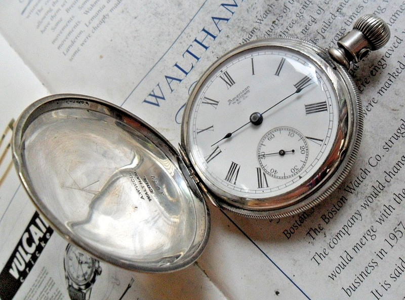 No. 3  Coin Silver Antique Waltham 18 Size Model 1883 O/F 11 Jewel Pocket Watch