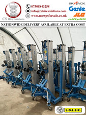 Genie SLA 15 Material Lift with LOLER Re-Roped RSJ Beam Lifter