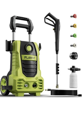 #ad FLAWNT Electric Pressure Washer 2030 PSI Wheel Mounted 26.25 ft Hose $45.53