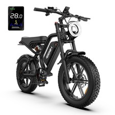Hikeep 20'' Electric Bike Fat Tires ebike 48V 15Ah 28mph E-Mountain bike Adults