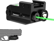 Gmconn Tactical Flashlight + Green Laser Combo (350 lm) — Picatinny Mount