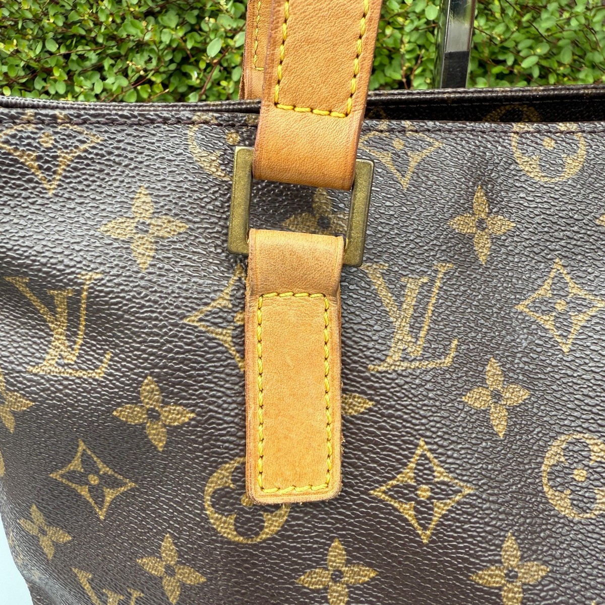 LOUIS VUITTON Monogram Canvas PVC Leather Cabas Piano Tote