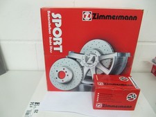 Zimmermann Sportbremsscheiben und Bremsbeläge  Audi A4 B6/B7 Satz vorne 288x25mm