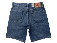 Levis Red Tab 454 Mens Blue Wash 10" Relaxed Fit Denim Jean Shorts