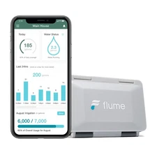 2 Smart Home Water Monitor & Leak Detector – WiFi Connected, Real-Time Usage ...