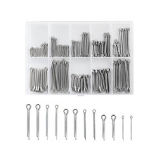 150 Pcs 304 Stainless Steel Cotter Pins Assortment Kit, 15 Sizes Split Pin Faste