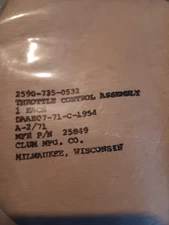 military throttle cable