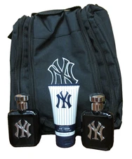 NY Yankees Mens Toiletry Dopp Bag Fragrance Gift Set 4 Piece