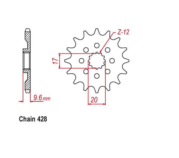Sunstar Front Sprocket 13T KTM/Gas Gas/Husqvarna MC/TC/SX 85 2018-2024 - Image 3 of 3
