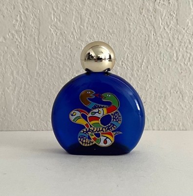 Empty Vintage Niki de Saint Phalle 30ml Perfume Bottle Enamel Zodiac Serpents