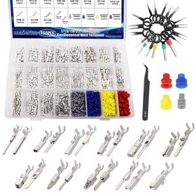 799PCS Car Connectors Pin Kit Car Electrical Wire Pins 1/1.5/1.8/2.2/2.8/3.5mm