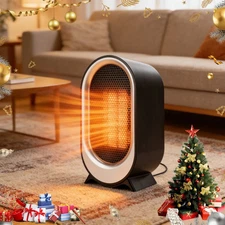 Portable Small Space Heater for Indoor Use,2S Fast Heating Mini Desk Heater,z