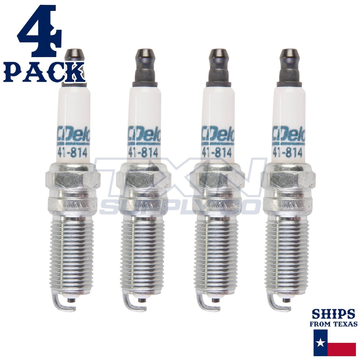 4 Pack ACDelco 41-814 Double Platinum Spark Plugs