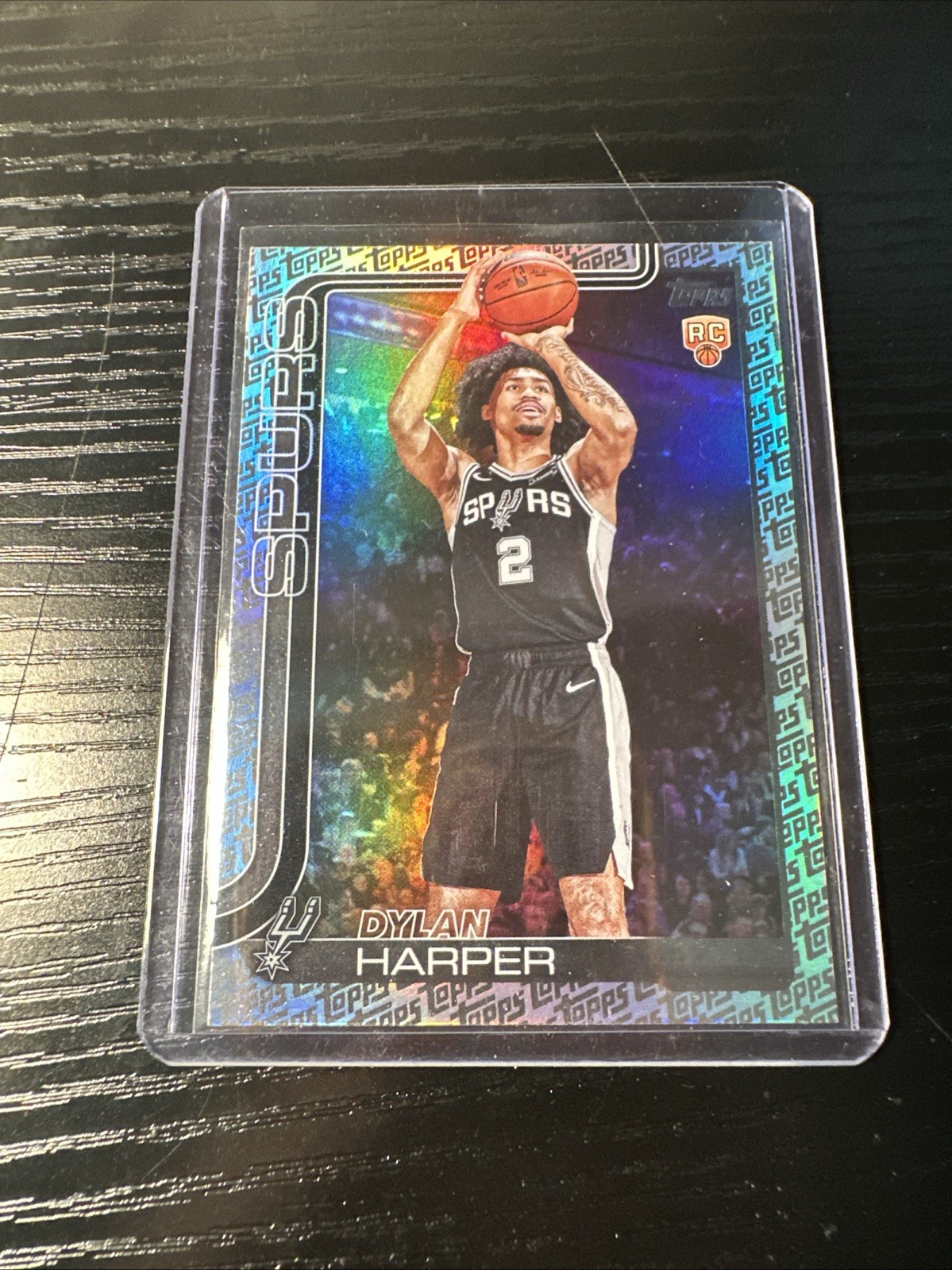 2025-26 Topps - Dylan Harper #202 Topps Foil Pattern Fanatics Exclusive (RC)