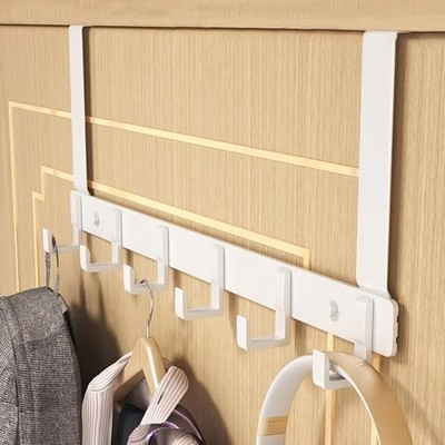 Über der Tür 14 Haken Ablage Zuhause Bad Metall Handtuch Aufhänger für Kleidung Mantel UK