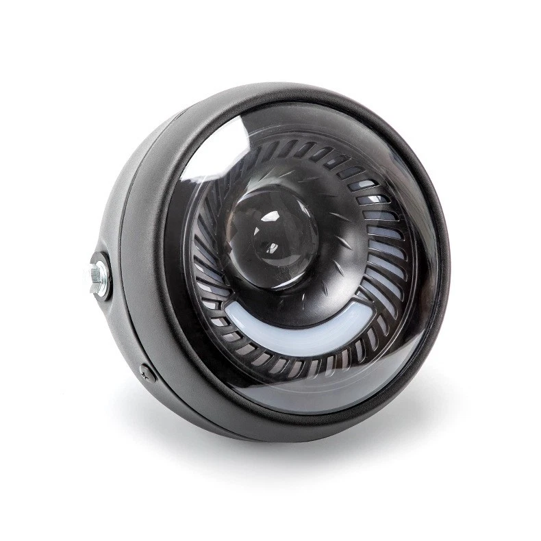 6.5 Inch Motorcycle LED Headlight Hi/Lo Beam Round Retro Universal Headlight - Imagem 2 de 4