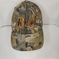 Vintage made in USA bud king of beers camo snapback hat